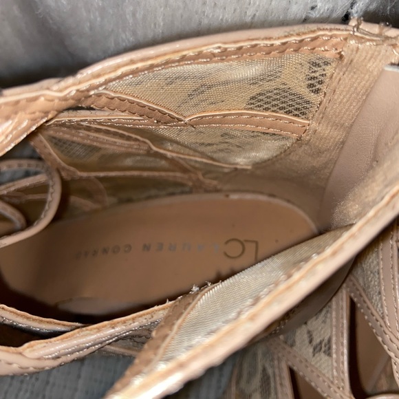 SOLD Lace design heels blush pink - Picture 5 of 6